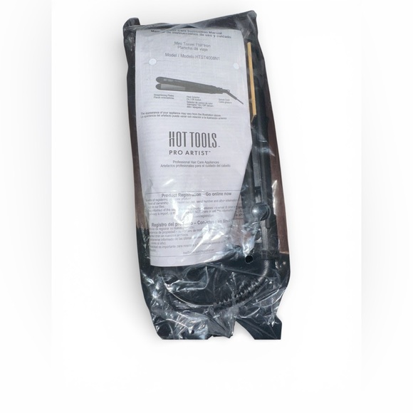 Hot Tools Pro Artist Mini Travel Flat Iron with Gold Ceramic Plates - Picture 4 of 4